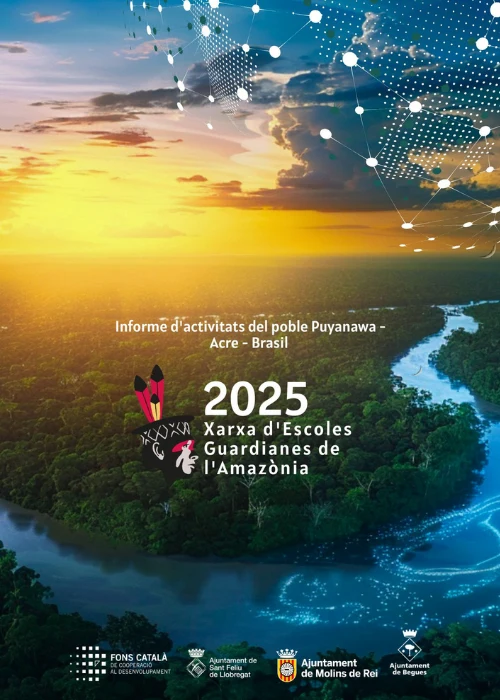Portada de la memòria d'activitats 2025 del poble Puyanawa