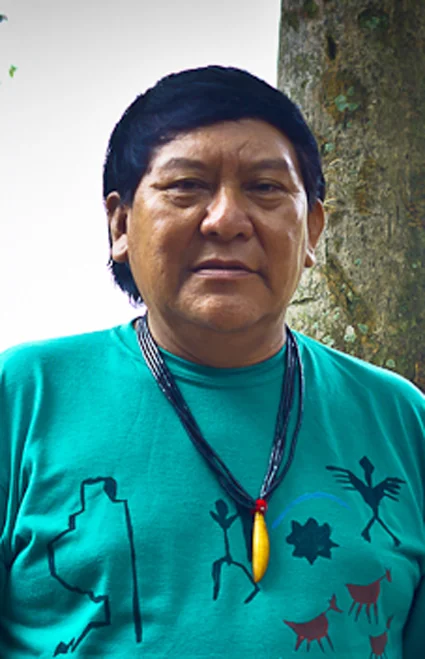 Retrato de Davi Kopenawa Yanomami